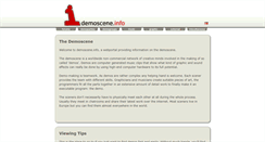 Desktop Screenshot of demoscene.info
