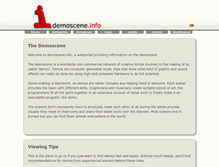 Tablet Screenshot of demoscene.info